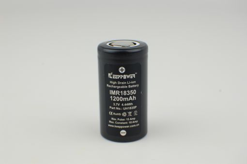 18350 KeepPower 1200mAh Protected Li-ion Rechargeable Battery P1835C2