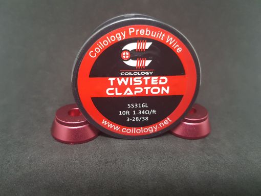 Coilology nerezový drát SS316L - Twisted Clapton - 3,04 m