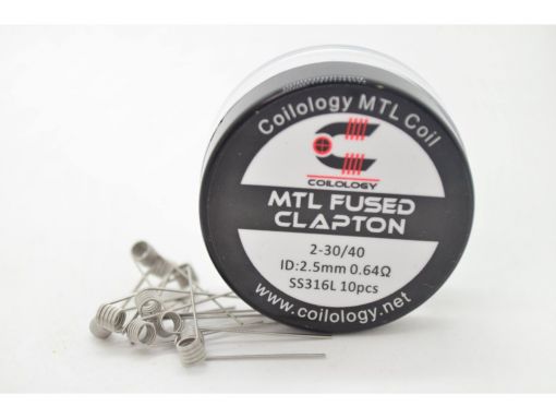 Coilology coils for MTL Fused Clapton SS316L, 10pcs