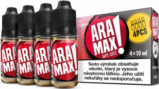 Jahoda / Strawberry - Aramax liquid - 4X10ML