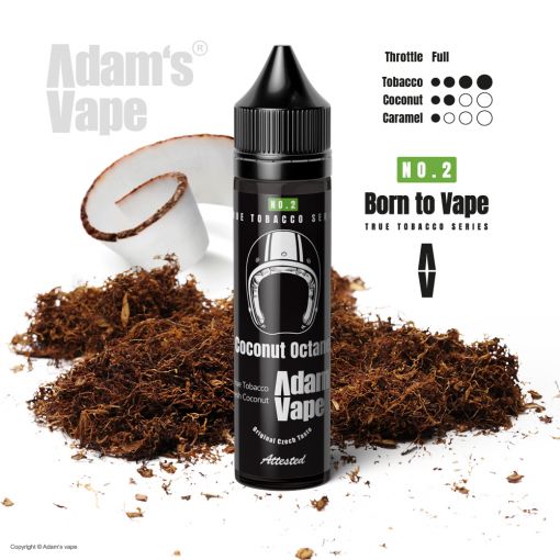 Adams vape - Coconut Octane 10ml Longfill