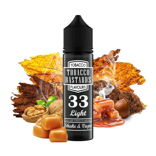 Flavormonks - Tobacco Bastards - No. 33 Light Tobacco 12ml Longfill