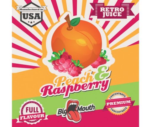 Big Mouth - Retro Juice - Peach & Raspberry 10ml Flavour Concentrate