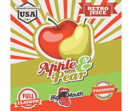 Big Mouth - Retro Juice - Apple & Pear 10ml Flavour Concentrate