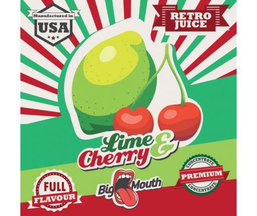 Big Mouth - Retro Juice - Lime & Cherry 10ml Flavour Concentrate