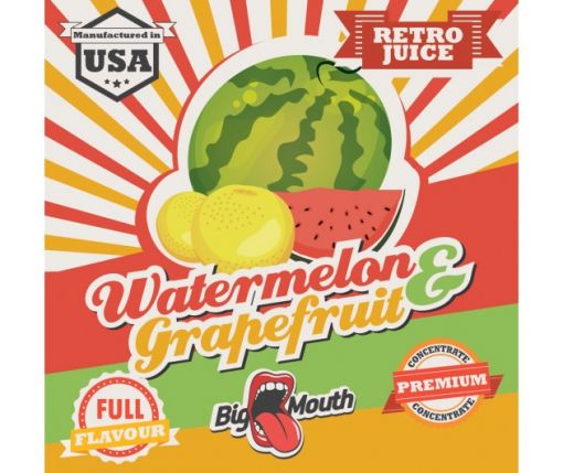 Big Mouth - Retro Juice - Watermelon & Grapefruit 10ml Flavour Concentrate