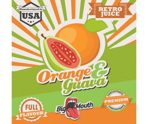 Big Mouth - Retro Juice - Orange & Guava 10ml Flavour Concentrate