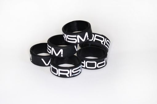 VAPORISM Black Decorative Silicone Ring