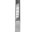 Curved metal tweezers with ceramic straight tip - silver