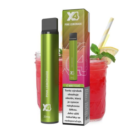 X4 Bar Pink Lemonade - disposable ecigarette - Kolek Q