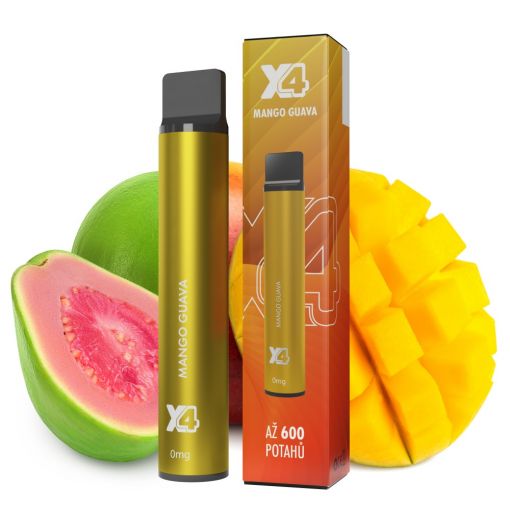 X4 Bar Zero Mango Guava - disposable ecigarette NICOTINE FREE - Kolek Q