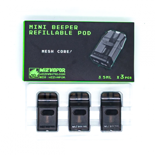 WizVapor Mini Beeper POD - replacement POD cartridge 3pcs - 0,8 Ohm