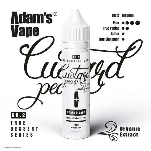 Adams vape - True Dessert Series - Custard Pears 10ml Longfill