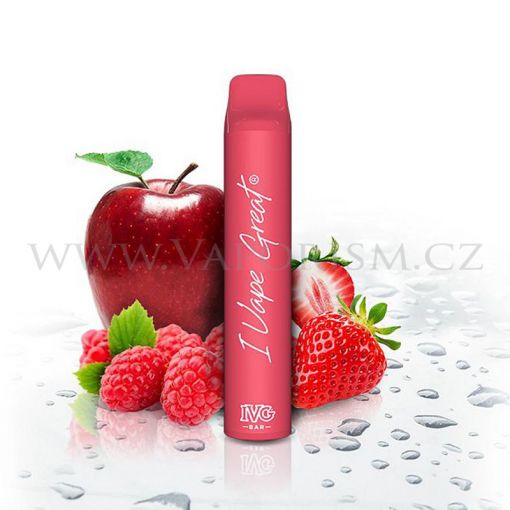 IVG Bar Plus - Strawberry Raspberry Pink Apple - disposable cigarette