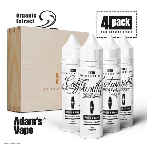 Adams vape - True Dessert Series Longfill 4 Pack