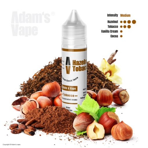 Příchuť Adams vape S&V: Hazelnut Tobacco / Jemný tabák s lískovým oříškem 10ml