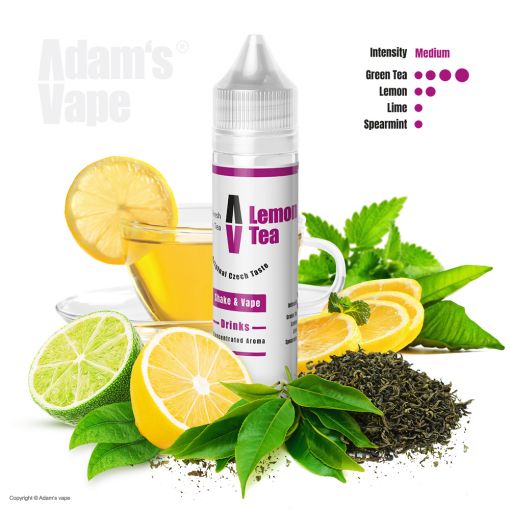 Příchuť Adams vape S&V: Lemon Tea / Osvěžující zelený čaj 10ml