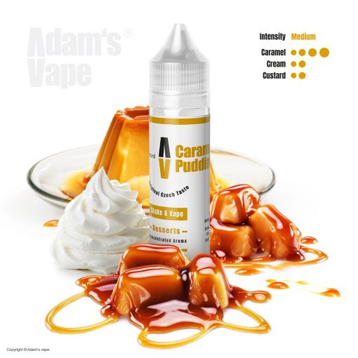 Adams vape - Caramel Pudding 10ml Longfill