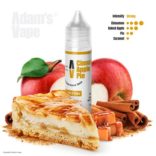 Adams vape - Cinnamon Apple Pie 10ml Longfill