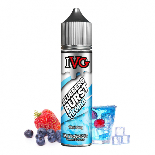 Příchuť IVG S&V: Menthol Blueberg Burst / Chladivý ovocný mix 18ml