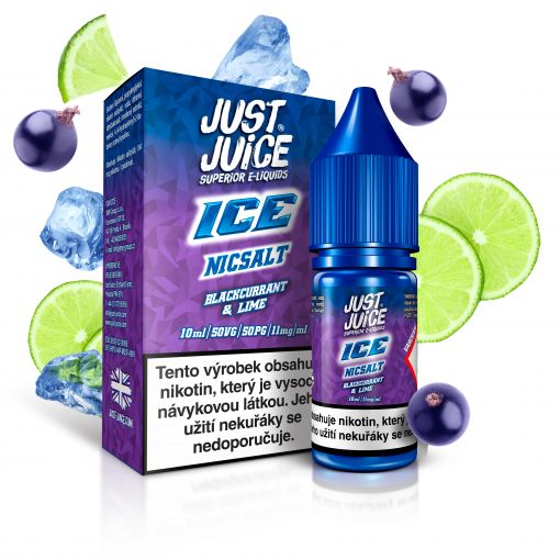  Just Juice Salt - ICE Blackcurrant & Lime - 11mg/ml