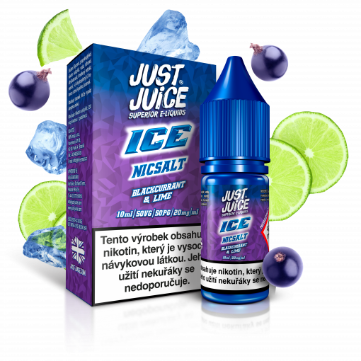  Just Juice Salt - ICE Blackcurrant & Lime - 20mg/ml