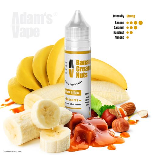 Adams vape - Banana Creamy Nuts 10ml Longfill