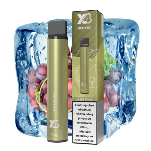 X4 Bar Grape Ice - disposable ecigarette