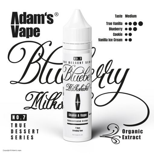 Adams vape - True Dessert Series Blueberry Milkshake 10ml Longfill