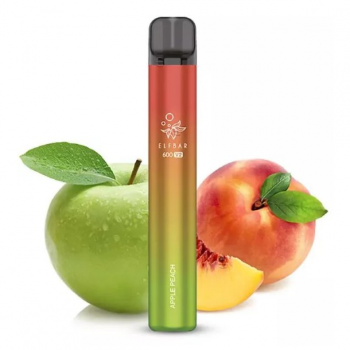 Elf Bar 600 V2  Apple Peach - 20mg disposable ecigarette