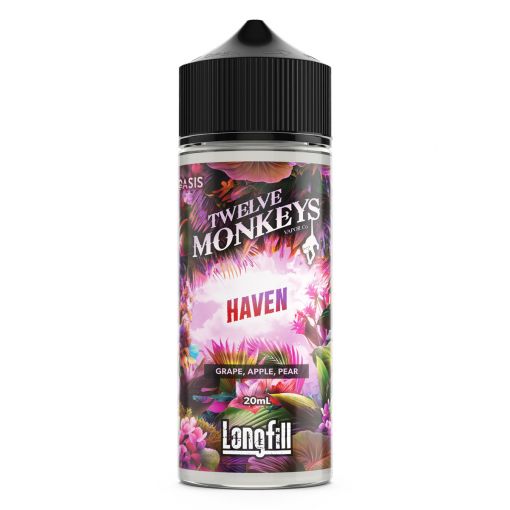 Twelve Monkeys - Oasis Haven / Grape, apple and pear 20ml Longfill