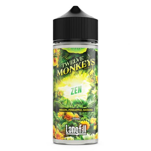 Twelve Monkeys - Oasis Zen / Watermelon, banana and pineapple 20ml Longfill