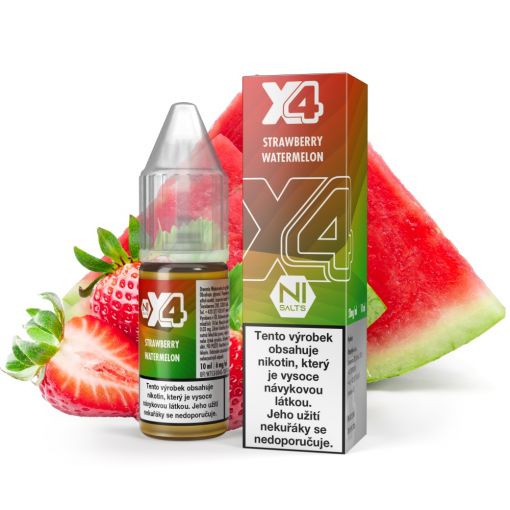 Nicotine salt X4 Bar Juice - Strawberry Watermelon 10ml