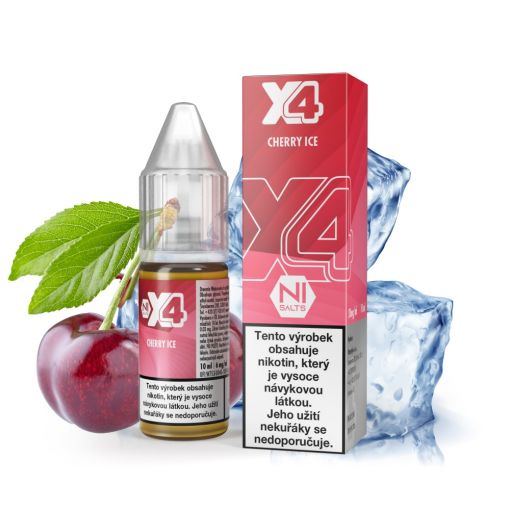 Nicotine salt X4 Bar Juice - Cherry Ice 10ml