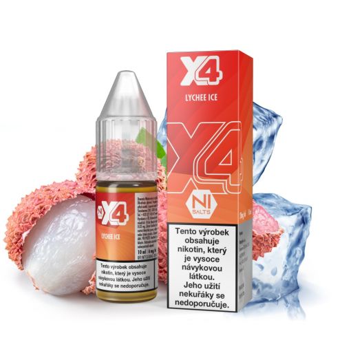 Nicotine salt X4 Bar Juice - Lychee Ice 10ml