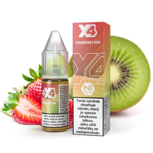 Nicotine salt X4 Bar Juice - Strawberry Kiwi 10ml