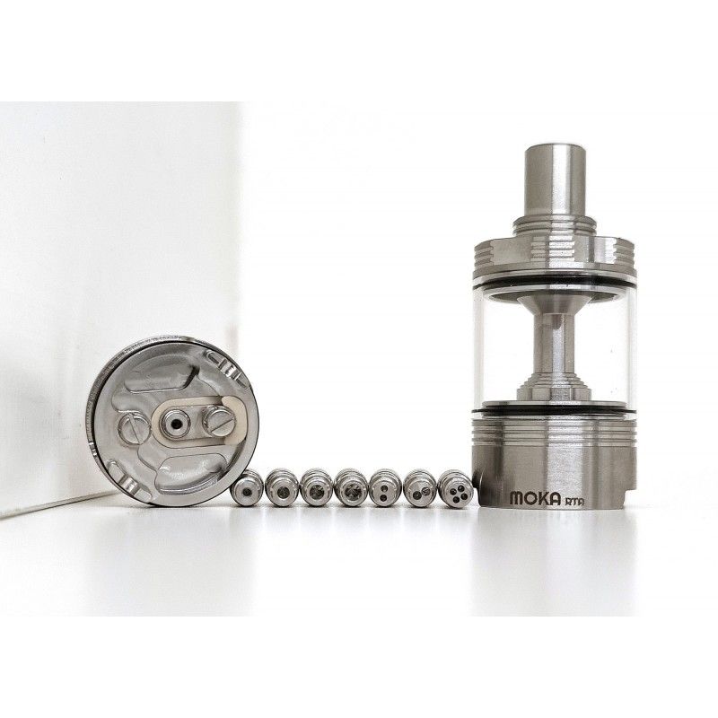 Ennequadro Mods - Moka RTA 22mm - Silver | VAPORISM