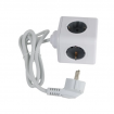 Adapter with PowerCube extension cable with 4x250V + 2xUSB-A + 1xUSB-C outputs