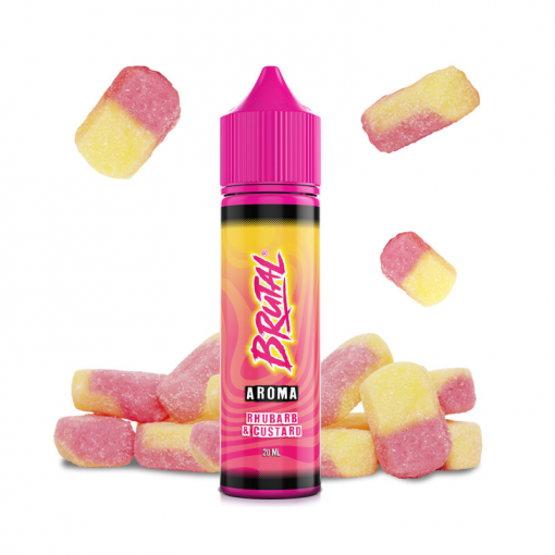 Flavour Just Juice - Brutal - Rhubarb & Custard / Sweet rhubarb with custard SnV 20ml