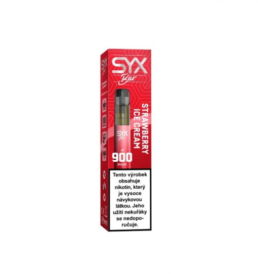 SYX BAR 900 disposable e-cigarette Strawberry Ice cream