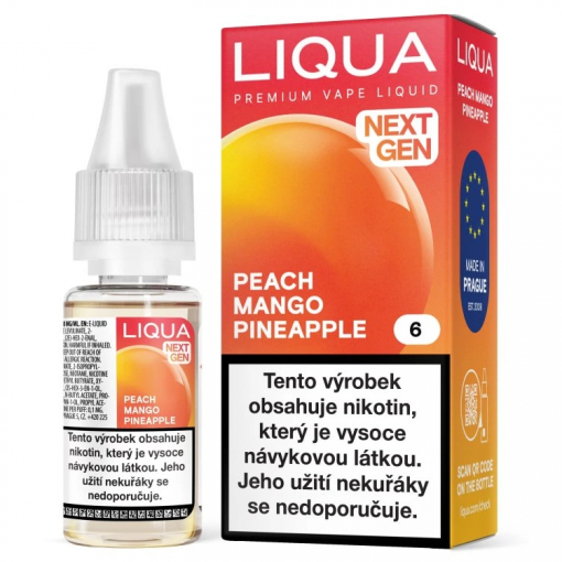 e-liquid LIQUA Next Gen - Peach Mango Pineapple 10ml