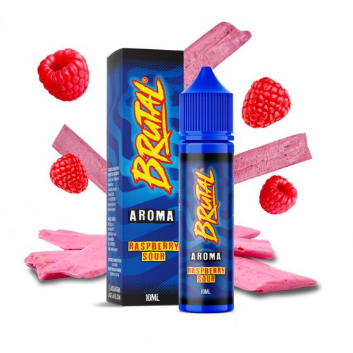 Flavour Just Juice - Brutal - Raspberry Sour / Chewy raspberry bar SnV 10ml