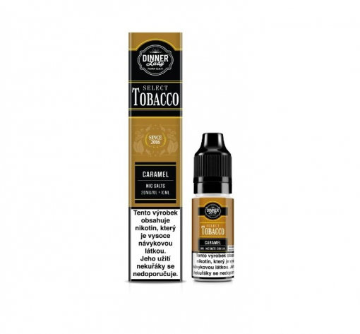 Nicotine Salt Dinner Lady Bar Select TOBACCO Caramel Tobacco 10ml