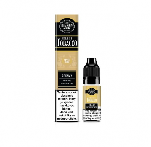 Nicotine Salt Dinner Lady Bar Select TOBACCO Creamy Tobacco 10ml