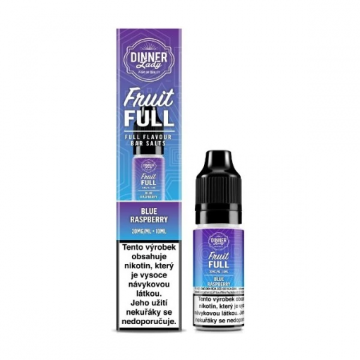 Nicotine Salt Dinner Lady Bar Salts Fruit Full Blue Raspberry 10ml