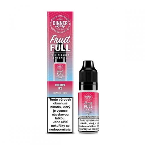 Nicotine Salt Dinner Lady Bar Salts Fruit Full Cherry Ice 10ml