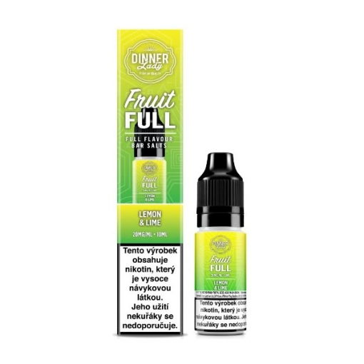 Nicotine Salt Dinner Lady Bar Salts Fruit Full Lemon and Lime 10ml