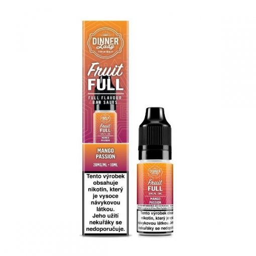 Nicotine Salt Dinner Lady Bar Salts Fruit Full Mango Passion 10ml