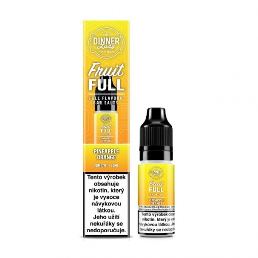 Nicotine Salt Dinner Lady Bar Salts Fruit Full Pineapple Orange 10ml