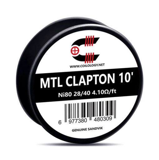 Coilology Ni80 nichrome wire - MTL Clapton - 4,1ohm/ft - 3,04 m